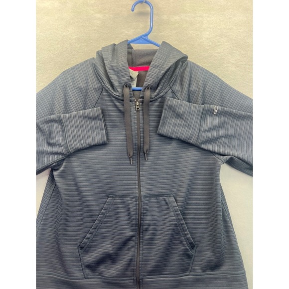 Champion Tops - Champion Duo Dry Zip Hoodie Womens Small Gray Pink Back Zip Excellent V9504M